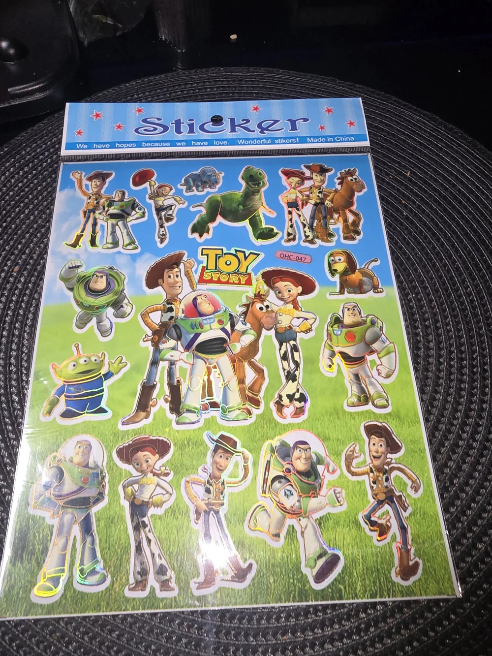 1 Kids Sticker Sheet - Multicolor Characters